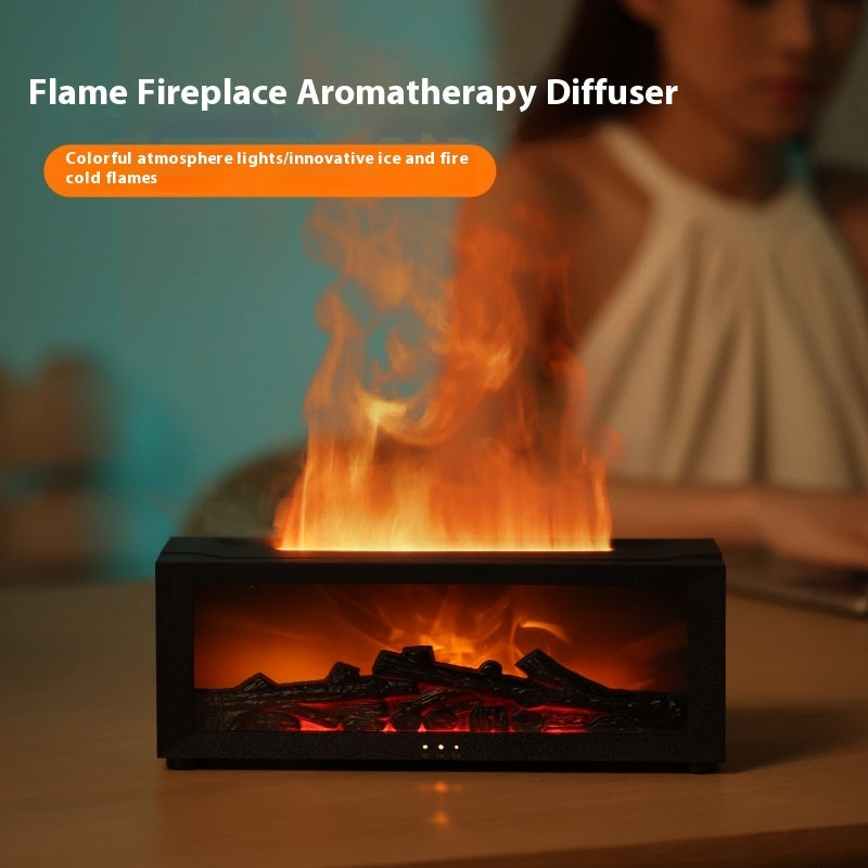 Flame Aromatherapy Machine Essential Oil Diffuser Home