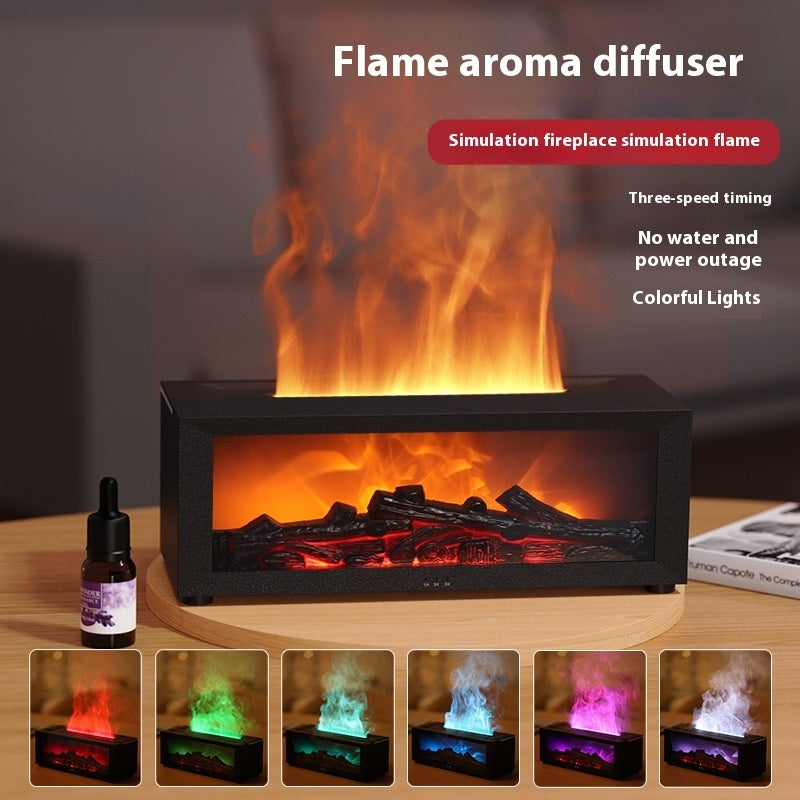 Flame Aromatherapy Machine Essential Oil Diffuser Home