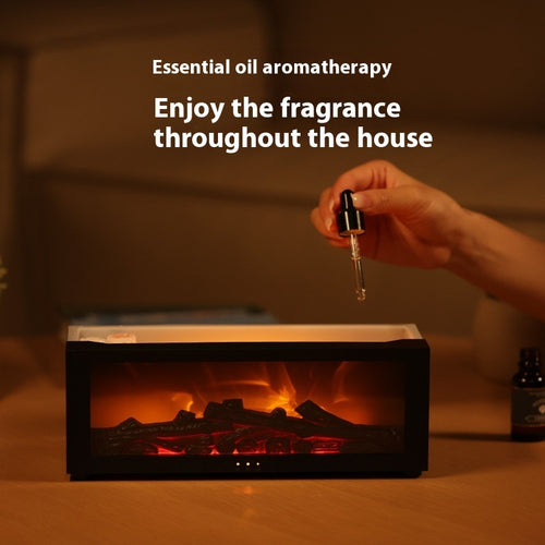 Flame Aromatherapy Machine Essential Oil Diffuser Home